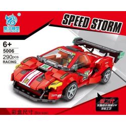 ACHKO 50009 KUYU MOXING 5006 REBRICKABLE MOC-39233 39233 MOC39233 non  FERRARI 488 GT3. bộ đồ chơi xếp lắp ráp ghép mô hình Speed Champions Racing Cars Đua Xe Công Thức 290 khối