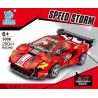 ACHKO 50009 KUYU MOXING 5006 REBRICKABLE MOC-39233 39233 MOC39233 non  FERRARI 488 GT3. bộ đồ chơi xếp lắp ráp ghép mô hình Speed Champions Racing Cars Đua Xe Công Thức 290 khối