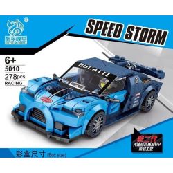 KUYU MOXING 5010 QuanGuan 100133 Quan Guan 100133 non  BUGATTI CHIRON. bộ đồ chơi xếp lắp ráp ghép mô hình Speed Champions Racing Cars Đua Xe Công Thức 278 khối
