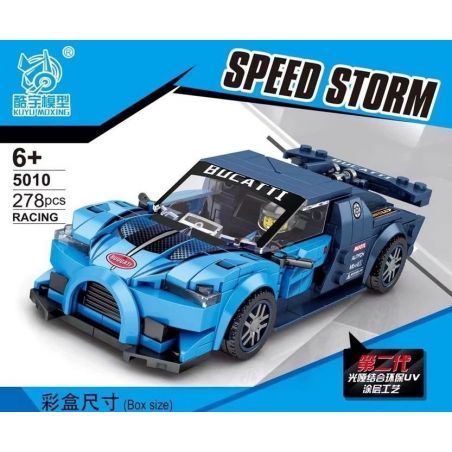 KUYU MOXING 5010 QuanGuan 100133 Quan Guan 100133 non  BUGATTI CHIRON. bộ đồ chơi xếp lắp ráp ghép mô hình Speed Champions Racing Cars Đua Xe Công Thức 278 khối
