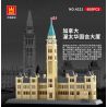 WANGE 4221 non  TÒA NHÀ QUỐC HỘI OTTAWA CANADA bộ đồ chơi xếp lắp ráp ghép mô hình Mini Modular PARLIAMENT BUILDING OTTAWA CANADA Đường Phố Thu Nhỏ 608 khối