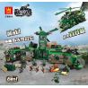 WANGE 5661 non  PHÒNG TÁC CHIẾN CHỈ HUY RỪNG RẬM TRỰC THĂNG ĐẤU 6 TỔ HỢP MÁY BAY TRINH SÁT VŨ TRANG TÀU NGẦM TRÊN BỘ TRẠM ĐIỀU HIỆN TRƯỜNG XE BỌC THÉP KHÔNG UAV CHẶT ĐẦU CĂN CỨ GIAM GIỮ bộ đồ chơi xếp lắp ráp ghép mô hình Military Army PEACEFUL Quân Sự Bộ Đội 1059 khối