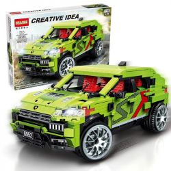 HSANHE 6952 non  LAMBORGHINI URUS ST-X 1:16 tỷ lệ 1:16 bộ đồ chơi xếp lắp ráp ghép mô hình Speed Champions Racing Cars CREATIVE IDEA LAMBORGHINI URUS ST-X Đua Xe Công Thức 929 khối