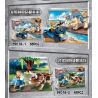 PRCK 69018 non  DINOSAUR ADVENTURE WORLD 4 LOẠI bộ đồ chơi xếp lắp ráp ghép mô hình Frozen DINOSAUR WORLD III Nữ Hoàng Băng Giá 273 khối
