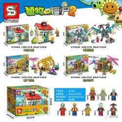 SHENG YUAN SY SY1530A 1530A SY1530B 1530B SY1530C 1530C SY1530D 1530D non  4 THÀNH PHỐ BẦU TRỜI KỀN LƯU VỰC ZOMBIE THỜI ĐẠI KHỦNG LONG bộ đồ chơi xếp lắp ráp ghép mô hình Plants Vs Zombies Hoa Quả Nổi Giận 1057 khối