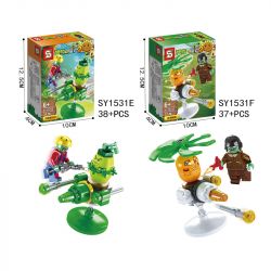 SHENG YUAN SY SY1531 1531 non  8 MÔ HÌNH bộ đồ chơi xếp lắp ráp ghép mô hình Plants Vs Zombies Hoa Quả Nổi Giận 305 khối