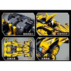 ZHEGAO QL0435 0435 non  THUNDER DRIFT GALE BỐN BÁNH bộ đồ chơi xếp lắp ráp ghép mô hình  Kỹ Thuật Công Nghệ Cao Mô Hình Phương Tiện 434 khối