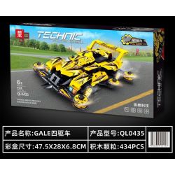 ZHEGAO QL0435 0435 non  THUNDER DRIFT GALE BỐN BÁNH bộ đồ chơi xếp lắp ráp ghép mô hình  Kỹ Thuật Công Nghệ Cao Mô Hình Phương Tiện 434 khối