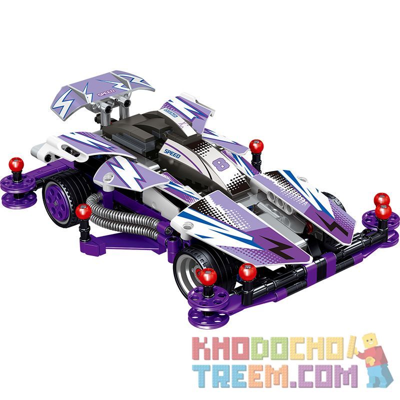 ZHEGAO QL0433 0433 non  RYAN BỐN BÁNH bộ đồ chơi xếp lắp ráp ghép mô hình  Kỹ Thuật Công Nghệ Cao Mô Hình Phương Tiện 492 khối