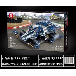 ZHEGAO QL0432 0432 non  THUNDER POWER DẪN ĐỘNG BỐN BÁNH EARL bộ đồ chơi xếp lắp ráp ghép mô hình  Kỹ Thuật Công Nghệ Cao Mô Hình Phương Tiện 360 khối