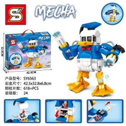 SHENG YUAN SY SY6563 6563 non  MÁY TINH RANH TANG LÀO bộ đồ chơi xếp lắp ráp ghép mô hình Mecha Người Máy 618 khối
