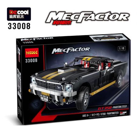 Decool 33008 Jisi 33008 non  FORD MUSTANG GT 350-H 1965 bộ đồ chơi xếp lắp ráp ghép mô hình  Kỹ Thuật Công Nghệ Cao Mô Hình Phương Tiện 1817 khối