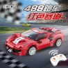 DOUBLEE CADA C51072 51072 non  FERRARI 488 ĐƯỜNG ĐUA THỂ THAO MÀU ĐỎ bộ đồ chơi xếp lắp ráp ghép mô hình Speed Champions Racing Cars Đua Xe Công Thức 306 khối