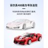 DOUBLEE CADA C51072 51072 non  FERRARI 488 ĐƯỜNG ĐUA THỂ THAO MÀU ĐỎ bộ đồ chơi xếp lắp ráp ghép mô hình Speed Champions Racing Cars Đua Xe Công Thức 306 khối