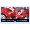 DOUBLEE CADA C51072 51072 non  FERRARI 488 ĐƯỜNG ĐUA THỂ THAO MÀU ĐỎ bộ đồ chơi xếp lắp ráp ghép mô hình Speed Champions Racing Cars Đua Xe Công Thức 306 khối