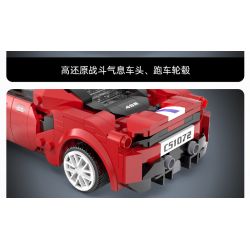 DOUBLEE CADA C51072 51072 non  FERRARI 488 ĐƯỜNG ĐUA THỂ THAO MÀU ĐỎ bộ đồ chơi xếp lắp ráp ghép mô hình Speed Champions Racing Cars Đua Xe Công Thức 306 khối