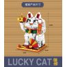 SEMBO 703900 non  CON MÈO VẪY TAY TRÁI bộ đồ chơi xếp lắp ráp ghép mô hình Creator LUCKY CAT Sáng Tạo 760 khối