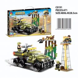 WOMA C0191 0191 non  TÒA THÁP TẤN CÔNG bộ đồ chơi xếp lắp ráp ghép mô hình Military Army Quân Sự Bộ Đội 471 khối