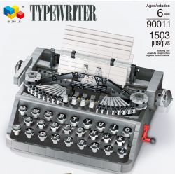 QIZHILE 90011 non  MÁY ĐÁNH CHỮ bộ đồ chơi xếp lắp ráp ghép mô hình Creator TYPEWRITER Sáng Tạo 1503 khối