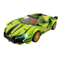 FORANGE FC1602 1602 non  LAMBORGHINI. bộ đồ chơi xếp lắp ráp ghép mô hình Racers RACING CLUB LAMBORGHINI Đua Tốc Độ 281 khối