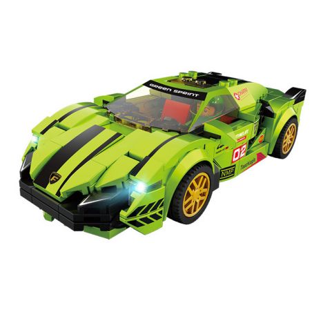 FORANGE FC1602 1602 non  LAMBORGHINI. bộ đồ chơi xếp lắp ráp ghép mô hình Racers RACING CLUB LAMBORGHINI Đua Tốc Độ 281 khối