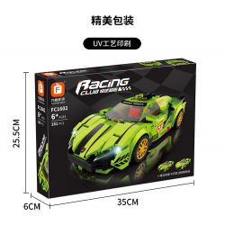 FORANGE FC1602 1602 non  LAMBORGHINI. bộ đồ chơi xếp lắp ráp ghép mô hình Racers RACING CLUB LAMBORGHINI Đua Tốc Độ 281 khối