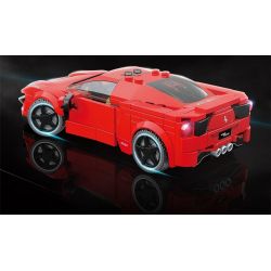 QuanGuan 100137 Quan Guan 100137 non  FERRARI 458. bộ đồ chơi xếp lắp ráp ghép mô hình Speed Champions Racing Cars Đua Xe Công Thức 332 khối