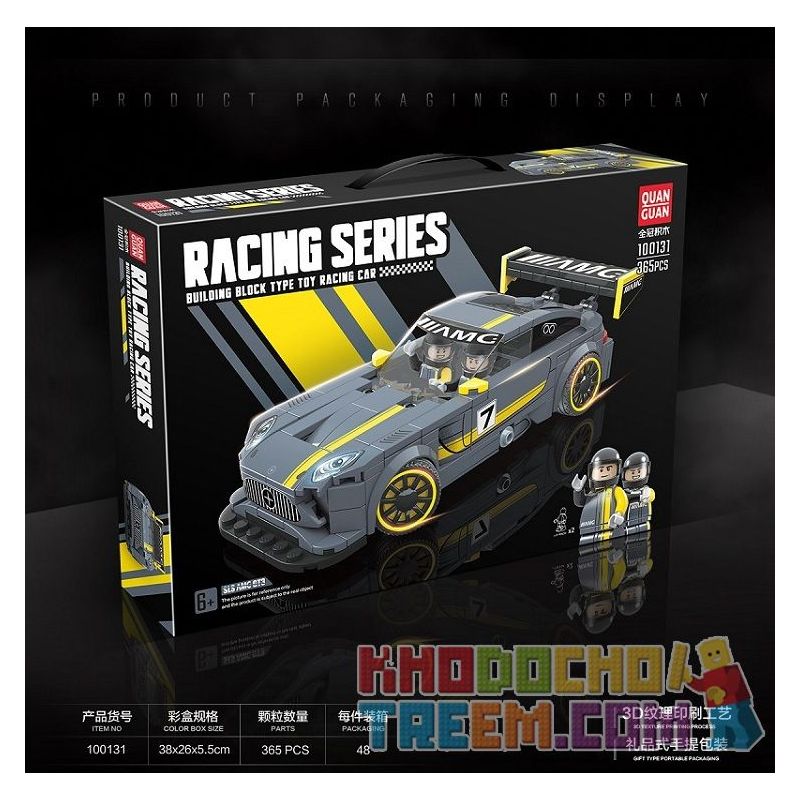 QuanGuan 100131 Quan Guan 100131 UMILE C0316 0316 non  TỰ HÀO AMG GT. bộ đồ chơi xếp lắp ráp ghép mô hình Speed Champions Racing Cars Đua Xe Công Thức 365 khối