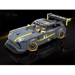 QuanGuan 100131 Quan Guan 100131 UMILE C0316 0316 non  TỰ HÀO AMG GT. bộ đồ chơi xếp lắp ráp ghép mô hình Speed Champions Racing Cars Đua Xe Công Thức 365 khối