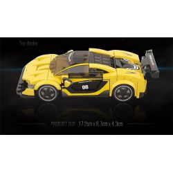 QuanGuan 100130 Quan Guan 100130 non  MCLAREN P1. bộ đồ chơi xếp lắp ráp ghép mô hình Speed Champions Racing Cars Đua Xe Công Thức 366 khối