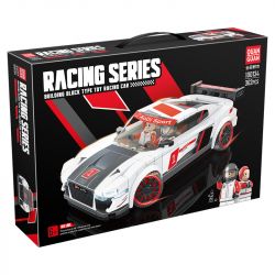 QuanGuan 100134 Quan Guan 100134 non  AUDI R8 bộ đồ chơi xếp lắp ráp ghép mô hình Speed Champions Racing Cars Đua Xe Công Thức 362 khối