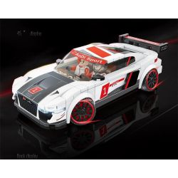 QuanGuan 100134 Quan Guan 100134 non  AUDI R8 bộ đồ chơi xếp lắp ráp ghép mô hình Speed Champions Racing Cars Đua Xe Công Thức 362 khối