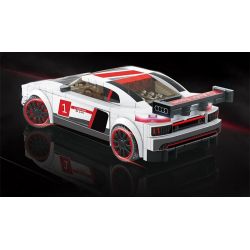 QuanGuan 100134 Quan Guan 100134 non  AUDI R8 bộ đồ chơi xếp lắp ráp ghép mô hình Speed Champions Racing Cars Đua Xe Công Thức 362 khối
