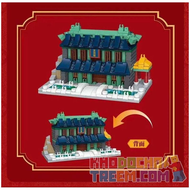 KEEPPLEY K10118 10118 non  MINI WEN YUANGE. bộ đồ chơi xếp lắp ráp ghép mô hình Mini Modular Đường Phố Thu Nhỏ