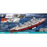 COBI 3081 non  CHIẾN HẠM BISMARCK bộ đồ chơi xếp lắp ráp ghép mô hình Military Army BATTLESHIP BISMARCK Quân Sự Bộ Đội 197 khối