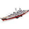 COBI 3081 non  CHIẾN HẠM BISMARCK bộ đồ chơi xếp lắp ráp ghép mô hình Military Army BATTLESHIP BISMARCK Quân Sự Bộ Đội 197 khối