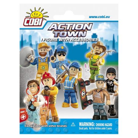COBI 1852 non  1 MINIFIGURE VÀ PHỤ KIỆN bộ đồ chơi xếp lắp ráp ghép mô hình City 1 FIGURE WITH ACCESSORIES Thành Phố