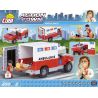 COBI 1763 non  XE CỨU THƯƠNG bộ đồ chơi xếp lắp ráp ghép mô hình City AMBULANCE Thành Phố 200 khối