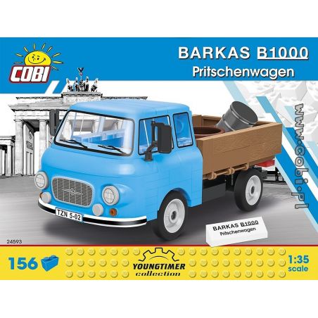 COBI 24593 non  BÁN TẢI BALKAS B1000 bộ đồ chơi xếp lắp ráp ghép mô hình Creator BARKAS B1000 PRITSCHENWAGEN Sáng Tạo 156 khối