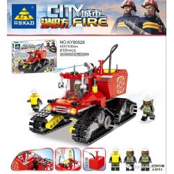 Kazi KY80528 80528 non  XE CỨU HỎA BỒN NƯỚC KIỂU ĐỔ bộ đồ chơi xếp lắp ráp ghép mô hình Fire Rescure CITY FIRE 410 khối