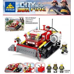 Kazi KY80527 80527 non  XE CHỮA CHÁY RỪNG DỠ RÀO bộ đồ chơi xếp lắp ráp ghép mô hình Fire Rescure CITY FIRE Cứu Hỏa 298 khối