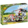COBI 24310 non  WILLIS MB JEEP VÀ TRỤ SỞ CHÍNH bộ đồ chơi xếp lắp ráp ghép mô hình Military Army JEEP WILLYS MB WITH HEADQUARTERS Quân Sự Bộ Đội 300 khối