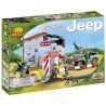 COBI 24310 non  WILLIS MB JEEP VÀ TRỤ SỞ CHÍNH bộ đồ chơi xếp lắp ráp ghép mô hình Military Army JEEP WILLYS MB WITH HEADQUARTERS Quân Sự Bộ Đội 300 khối