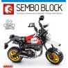 SEMBO 701117 non  DUKADI SA MẠC XE MÁY bộ đồ chơi xếp lắp ráp ghép mô hình Motorcycle Motorbike DUCATI SCRAMBLER DESERT SLED Xe Hai Bánh 212 khối