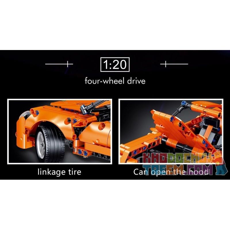 LIN07 0021 non  XE THỂ THAO VAIL bộ đồ chơi xếp lắp ráp ghép mô hình  SPEED UP Kỹ Thuật Công Nghệ Cao Mô Hình Phương Tiện 589 khối