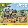 COBI 24192 non  WILLIS MB VÀ RƠ MOÓC CHỞ HÀNG 14 TẤN bộ đồ chơi xếp lắp ráp ghép mô hình Military Army WILLYS MB WITH 1/4 TON CARGO TRAILER Quân Sự Bộ Đội 190 khối