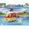COBI 1762 non  TRỰC THĂNG CỨU HỘ bộ đồ chơi xếp lắp ráp ghép mô hình City RESCUE HELICOPTER Thành Phố 150 khối
