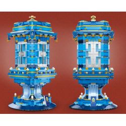 HAPPY BUILD SHINEYU XINYU GGJW1216 1216 GGWJ1216 XQ18001 18001 non  ĐÈN LỒNG CUNG ĐIỆN VỚI ỐNG ĐỰNG BÚT TRÁNG MEN CLOISONNE bộ đồ chơi xếp lắp ráp ghép mô hình Forbidden City Stationery Văn Phòng Phẩm Tử Cấm Thành 1352 khối