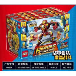 FROG BABY OBM 99624 non  KẾT HỢP ANTI-HULK MECHA 8 bộ đồ chơi xếp lắp ráp ghép mô hình Super Heroes HEROES IRON MAN Siêu Nhân Anh Hùng