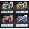 ZHEGAO QL0723 0723 non  CÔNG THỨC 1 XE 4 bộ đồ chơi xếp lắp ráp ghép mô hình Racers RACING Đua Tốc Độ 414 khối